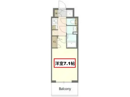 S-RESIDENCE大和田ALINE(1K/6階)の間取り写真