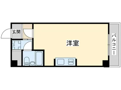 ノバカネイチ中津(ワンルーム/1階)の間取り写真
