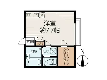 曳舟駅 2面採光 広々7.5畳 画像詳細は別途ご連絡ください(ワンルーム/2階)の間取り写真