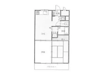 サンアメニティ(2DK/1階)の間取り写真