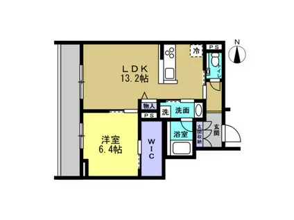 レフィシア(1LDK/1階)の間取り写真