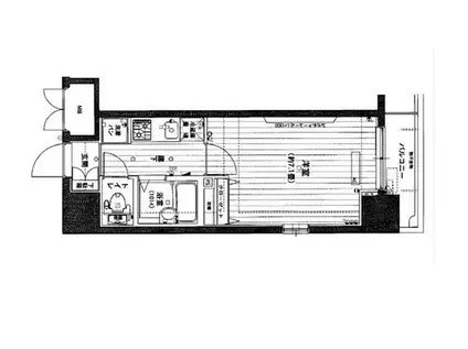 アフェクシオン日本橋人形町(1K/5階)の間取り写真