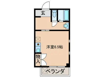 URBAN HOUSE K`S(ワンルーム/4階)の間取り写真