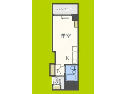 カルムイン西長堀(ワンルーム/7階)の間取り写真