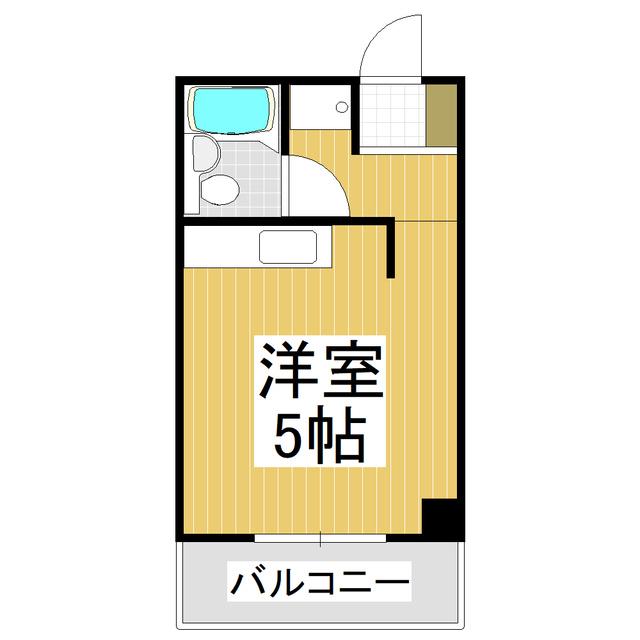 コーポラス八千代(1K/3階)の間取り写真