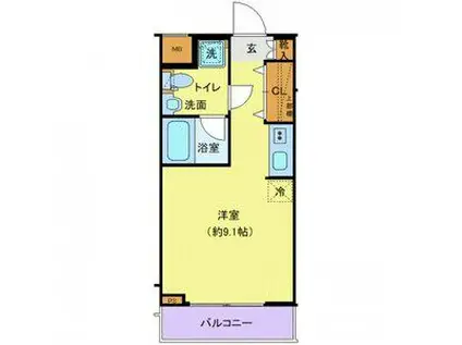 プレール・ドゥーク方南町(ワンルーム/3階)の間取り写真