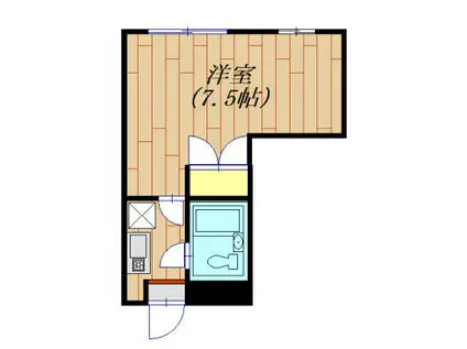 モンテ・リサイア淵野辺(1K/1階)の間取り写真