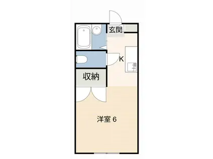 リバービレッジ(1K/1階)の間取り写真