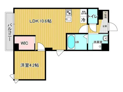 アクシーズグランデ浦和東仲町N(1LDK/7階)の間取り写真
