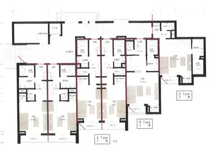 WONDER(1K/1階)の間取り写真