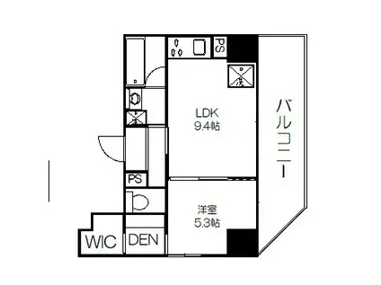 タイガーアパートメント(1LDK/5階)の間取り写真