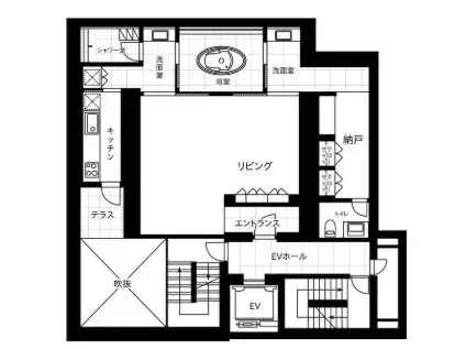 REXIED恵比寿 レクシードエビス(ワンルーム/B2階)の間取り写真