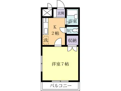 アウスレーゼ(1K/3階)の間取り写真