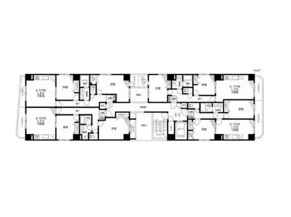 サザンクロス(2LDK/2階)の間取り写真
