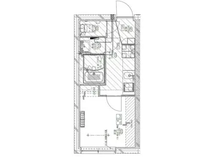 GM上落合(1K/3階)の間取り写真