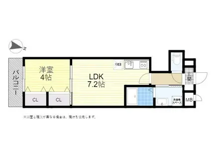 ARKPROUD(1DK/2階)の間取り写真