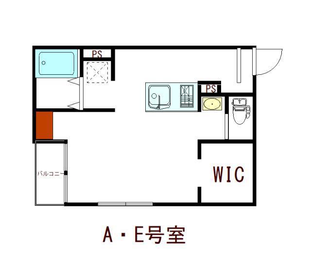エスペランザ(ワンルーム/2階)の間取り写真
