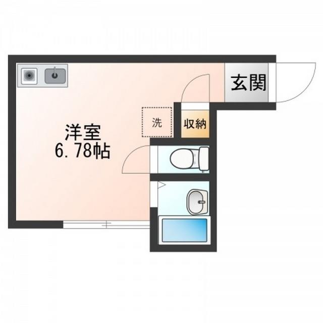 ステラファースト草薙(ワンルーム/1階)の間取り写真