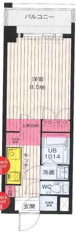 ORIENT BLD NO.88 マリナゲートサンズ(1K/5階)の間取り写真