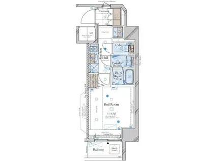 コンシェリア大崎 CROSSIA(1K/11階)の間取り写真