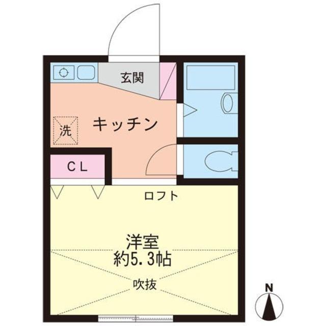 ファインB(2LDK/2階)の間取り写真