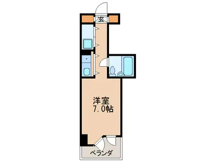 チサンマンション丸の内第6(ワンルーム/4階)の間取り写真