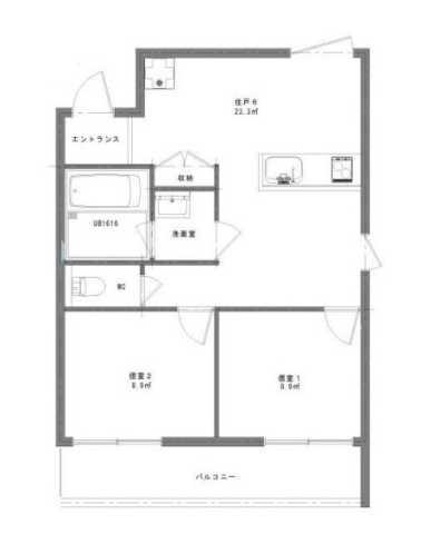 プレシャス千歳台(ワンルーム/3階)の間取り写真