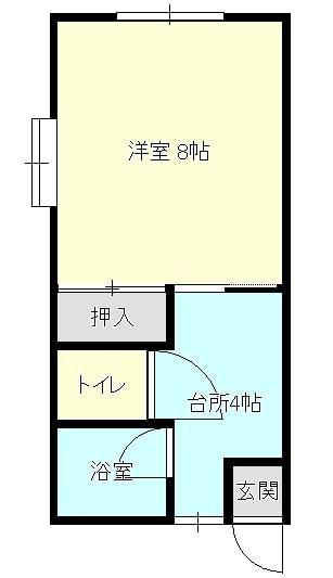 リッチネス城東(1K/2階)の間取り写真