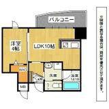 ベルコモンズ(1LDK/4階)の間取り写真