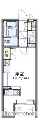 レオネクストテルス(ワンルーム/3階)の間取り写真