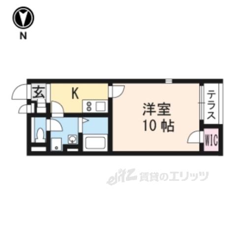 レオネクストTAKAⅡ(1K/2階)の間取り写真