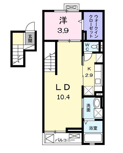 グラン エトワール(1LDK/4階)の間取り写真
