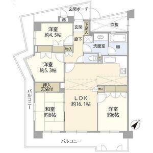 藤沢鵠沼ホームズ(4LDK/2階)の間取り写真
