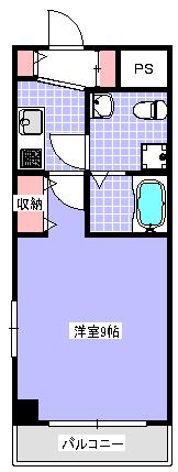 プラディオ天満セレニテ(1K/6階)の間取り写真