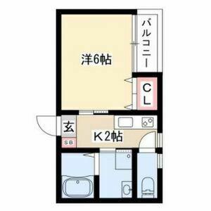 シンフォニア八田(1K/3階)の間取り写真
