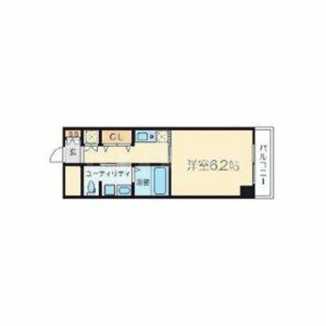 十三本町ウインズマンション2(1K/2階)の間取り写真