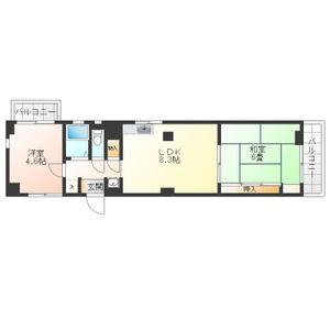 ルミナス パルビラ(2LDK/2階)の間取り写真
