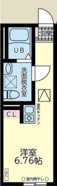 ラトゥール橋本(ワンルーム/1階)の間取り写真