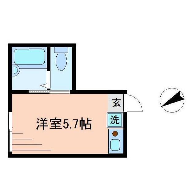 グランノーブル押上(ワンルーム/2階)の間取り写真