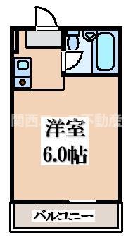 メゾン小若江(1K/3階)の間取り写真