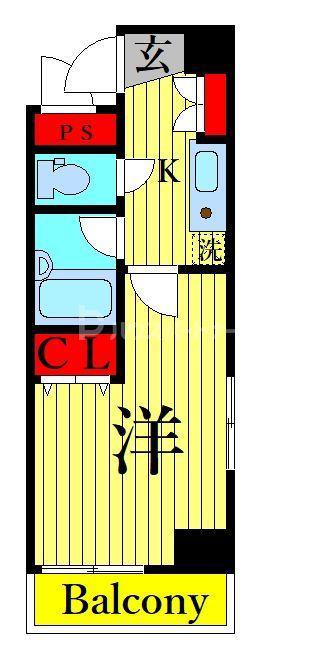 プライムアーバン葛西(1K/8階)の間取り写真