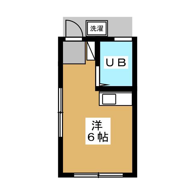 常盤台ホームズ(ワンルーム/1階)の間取り写真