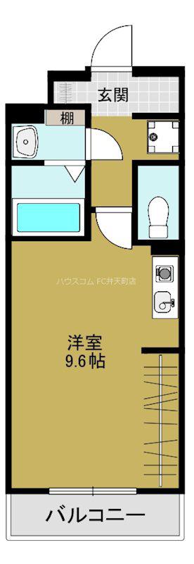@RLISHOUSE大阪ベイサイドシティ(ワンルーム/5階)の間取り写真