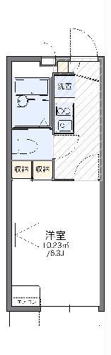 レオパレス青砥(1K/1階)の間取り写真