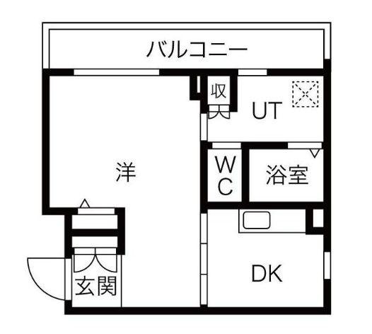 豊島区池袋2丁目(1K/5階)の間取り写真
