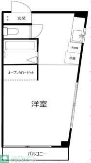 ホワイトウイング東浅川(1K/2階)の間取り写真