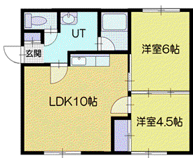 ライフステージI(2LDK/1階)の間取り写真