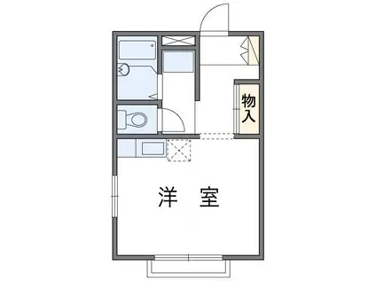 パレスコート池川(ワンルーム/2階)の間取り写真