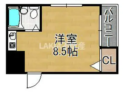 プレアール住之江公園III(ワンルーム/1階)の間取り写真