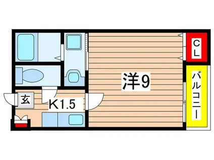 リブレア蘇我(1K/1階)の間取り写真
